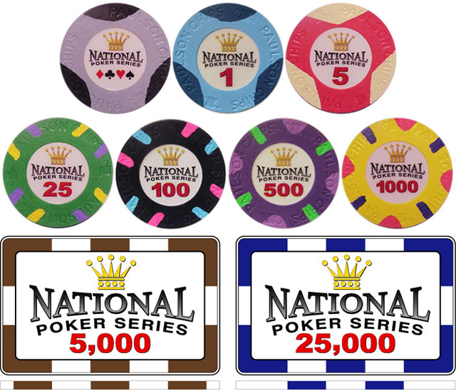 paulson lucky 21 poker chips washington